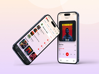 Youtube Music Redesign - Mobile App UI app ui design figma figma app design jabel mobile app mobile ui music music app music player playlist song streaming app ui ui designer uidesign uiux youtube app