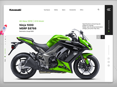 Bike Ui Website Design animation branding graphic design illustration ui