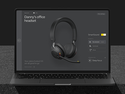 Jabra branding clean design graphic design interface minimal scandinavian ui ux