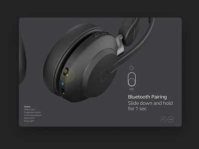 Jabra clean design minimal scandinavian ui