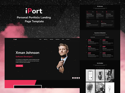 🌟Exciting Offer iPort – Personal Portfolio HTML5 Template free agency business corporate design free freehtml graphic design offer technology ui urnoit