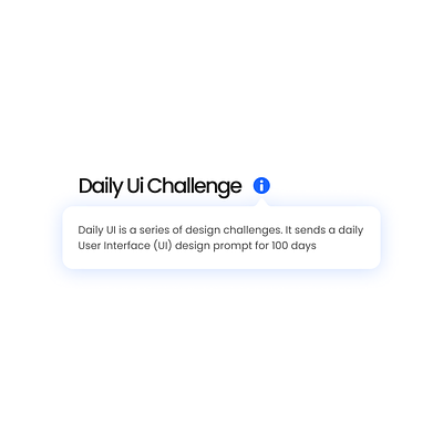 Tooltip : DailyUi-087 dailyui dailyuichallenge day87 ui