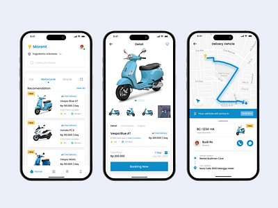 Morent App 3d design illustration ui