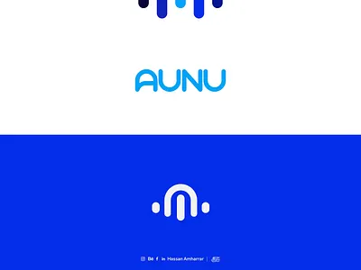 AUNU | inc audio technology company business logo design 3d animation branding business logo design company logo design free logo design graphic design inc audio technology company logo logo design ideas ui