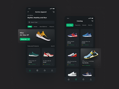 Centra Apparel App design graphic design illustration typography ui ux