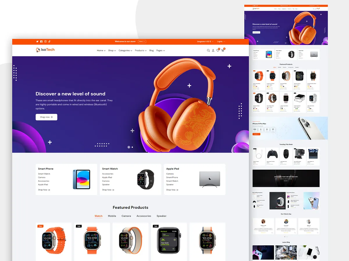 Electronics Website designs, themes, templates and downloadable graphic ...