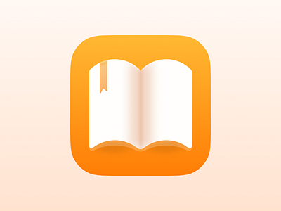 Apple Books App Icon app branding design graphic design illustration logo typography ui ux vector