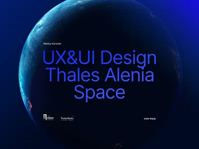 UX & UI for Thales Alenia Space blue creative direction design ideation interactions lights space ui ux ux reasearch