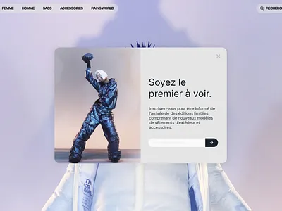 RAINS pop-up concept brand daily ui fashion product design ui design ux design website