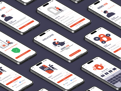 UI Design for Books HUB App! animation app design app ui books creative figma login online library otp register sign in sign up uiux