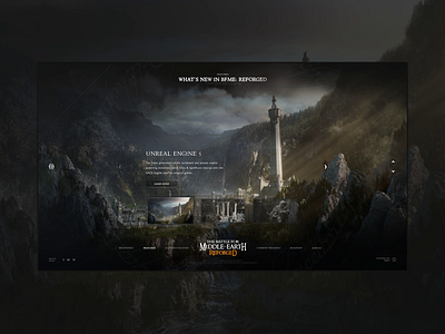 Features Preview — BFME: Reforged fan project game remake lord of the rings motion graphics ui uiux website