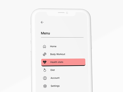 Mobile Web Slide Menu app brutalism design menu bar menu icon mobile ui web