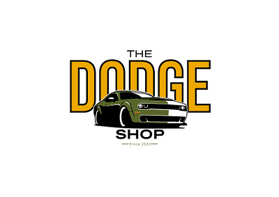 The DODGE Shop branding design flat graphic design icon illustration logo ui vector