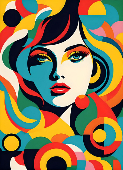 Retro Poster Women 1 3d branding graphic design motion graphics