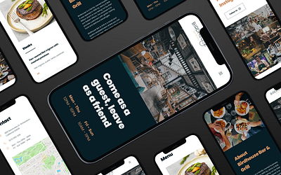 Birdhouse Restaurant Webpage design graphic design landingpage minimal ui web