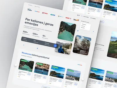 Traveline - Web Design clean design destination simple ticket travel ui ux web website white