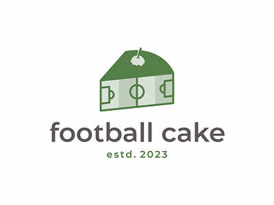 Football Cake brand branding cake design football graphic design logo