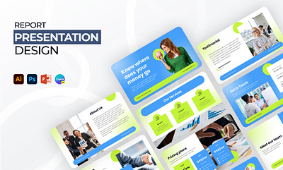Report Presentation Design business presentation canva presentation graphic design pitch deck powerpoint powerpoint presentation presentation design