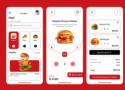 Restaurant Ui/Ux Mobile Design design mobile ui ux