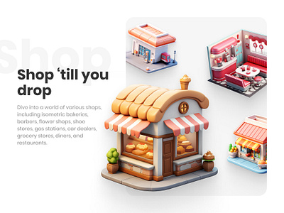 Shop 'till you drop · 3D icons 3d 3d icon 3d icon pack 3d icons 3d illustration 3d illustration pack 3d illustrations 3d pack free 3d isometric isometric 3d shop 3d