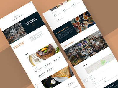 Birdhouse Restaurant Webpage design graphic design landingpage minimal ui web