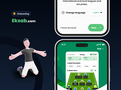 Eksab onboarding screens 3d animation graphic design logo motion graphics ui