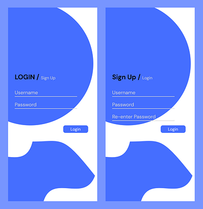 Bank Login/SignUp Ui/Ux Design design mobile mobile design ui uiux ux