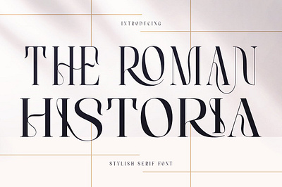 The Roman Historia handpicked font