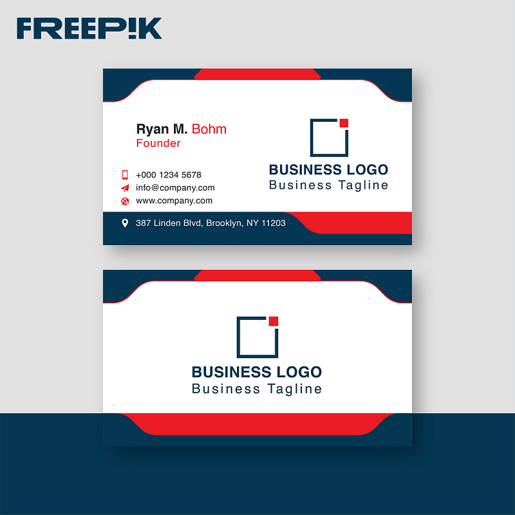 business-card-template-on-freepik-by-md-abu-bakar-on-dribbble