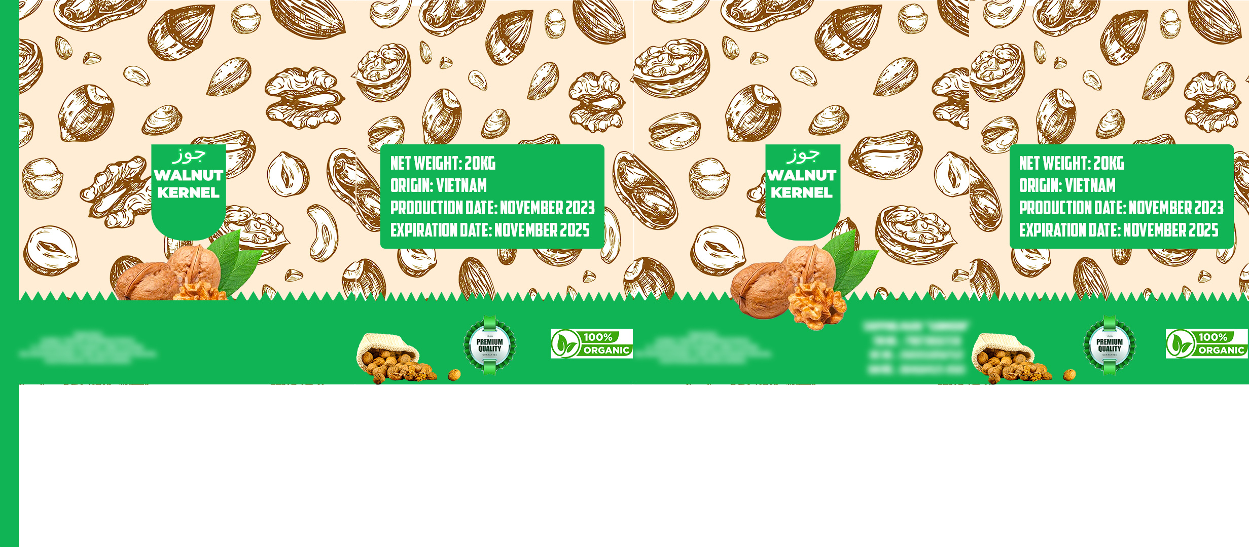 Harvest Haven: Walnut Packet Design adobe ilustrator adobe photoshop design dribbbledesign graphic design harvest haven nature inspired packaging design print design social media design vector walnut packaging