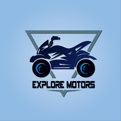 This is a logo Explore motors. 3d animation branding graphic design logo ui