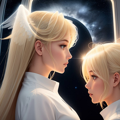 Angelic Girls ai digital art