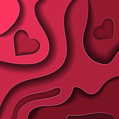 Red hearts background 3d background cover decoration elements graphic design heart love pink red romantic valentine