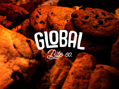 Global Bite Co. branding coockies creative design food graphic design logo minimal snacks