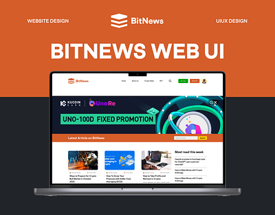 BitNew Web UI Design branding logo ui