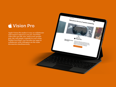 Apple Vision Pro Website branding graphic design logo ui
