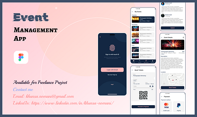 EVENT appdesign attractive branding full app graphic design logo ui