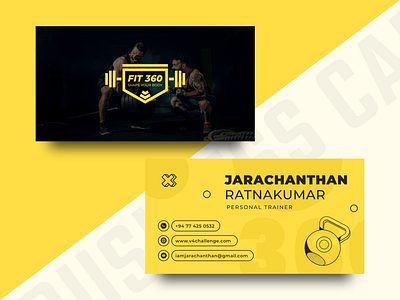 Unveiling our Fit360 Business Card design branding businesscard logo ui