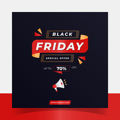 Black Friday Social Media Sale Posts, Sale Tags, and Label promotion