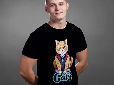 Cat T shirt design cara design t shirt