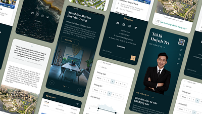 Huynh Tri | Mobile Responsive Website agent luxury mobile mobile responsive real estate real estate app typography ui design web design