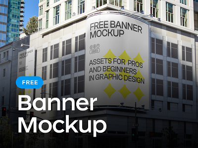 Free Banners on Building Mockup branding free banner mockup free banners mockup free download free mockup free mockup assets free mockup download free resources free template freebie psd mockup psd template urban banner mockup visual identity