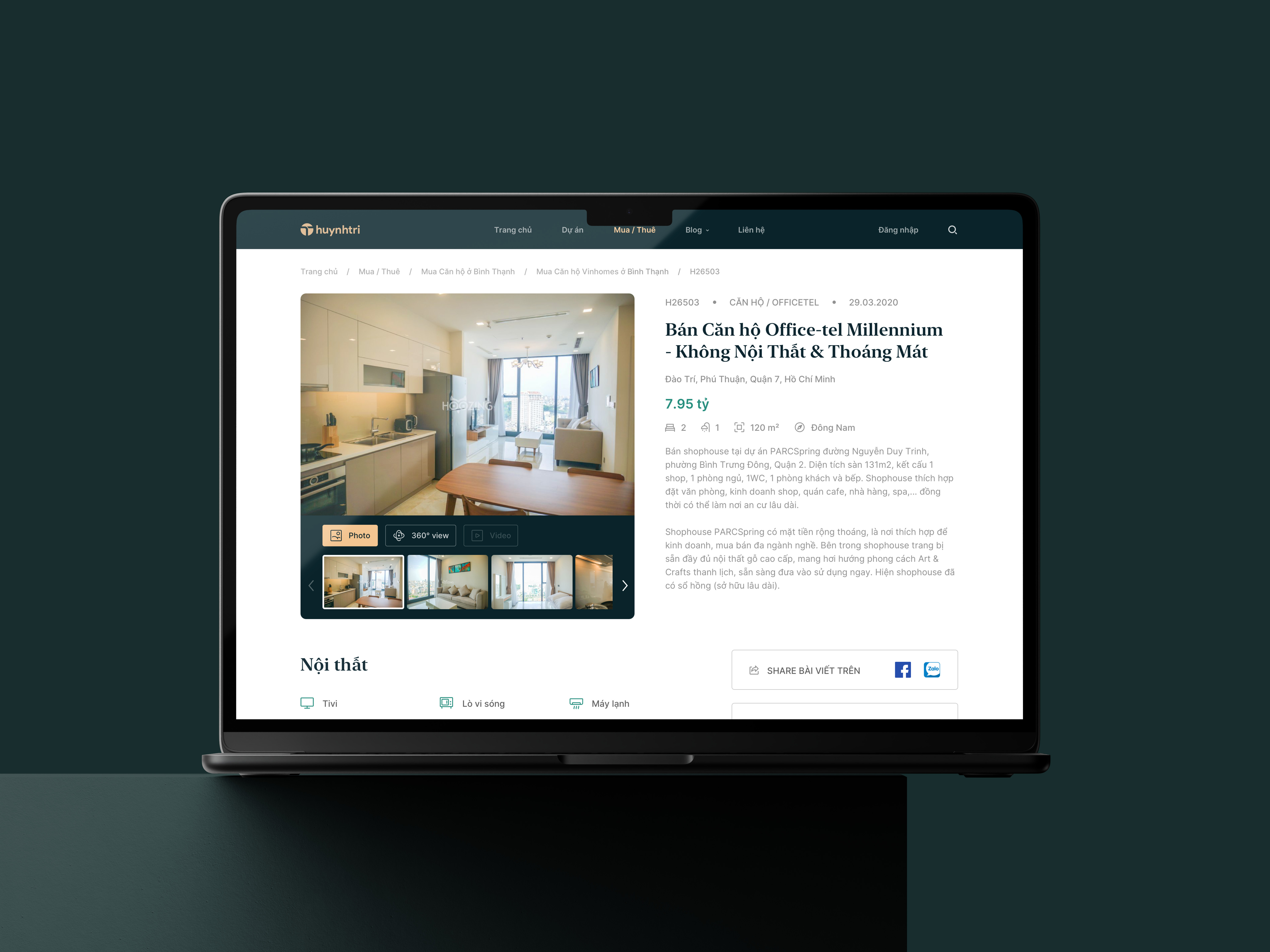 Huynh Tri | Condo Details | Website condo listing real estate real estate website typography web design website