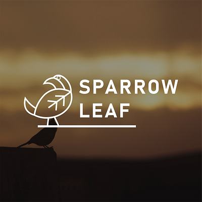 "SPARROW LEAF" Logo Creation 3d animation art branding graphic design logo motion graphics ui wild