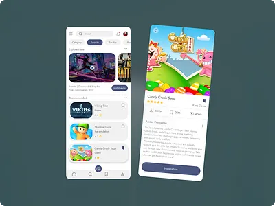 Game app app candy design game mobile app play ui ux