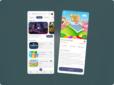 Game app app candy design game mobile app play ui ux