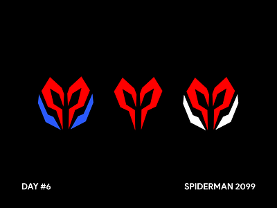 Day #6 : Spiderman 2099 - Design Challenge brand identity branding design challenge logo miguel ohara spiderman spiderman 2099 spiderverse