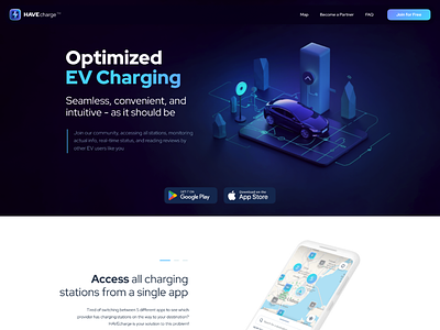 EV Charging App app charge concept design electric vehicle mobile responsive ui