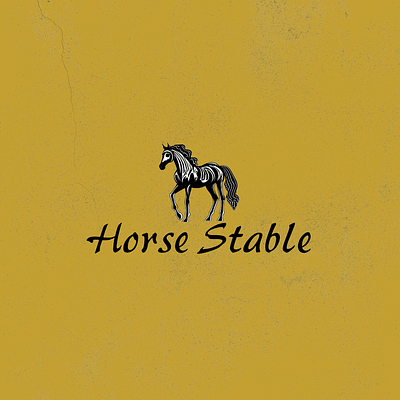 Horse Stable animal animal logo brand branding design graphic graphic design horse horses illustration logo logo design minimalistic profile simple stable teaching tone typography vector
