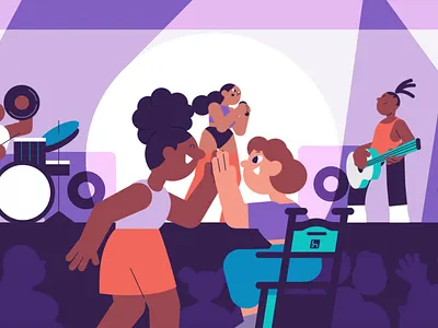 Dance. Dance! 2d after effects animation characters design framebyframe illustration ourshack